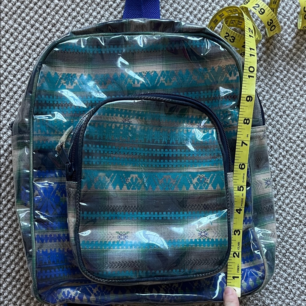 Roller Rabbit Little Kid Blue/Green Patterned Lenny Backpack - Picture 9 of 9